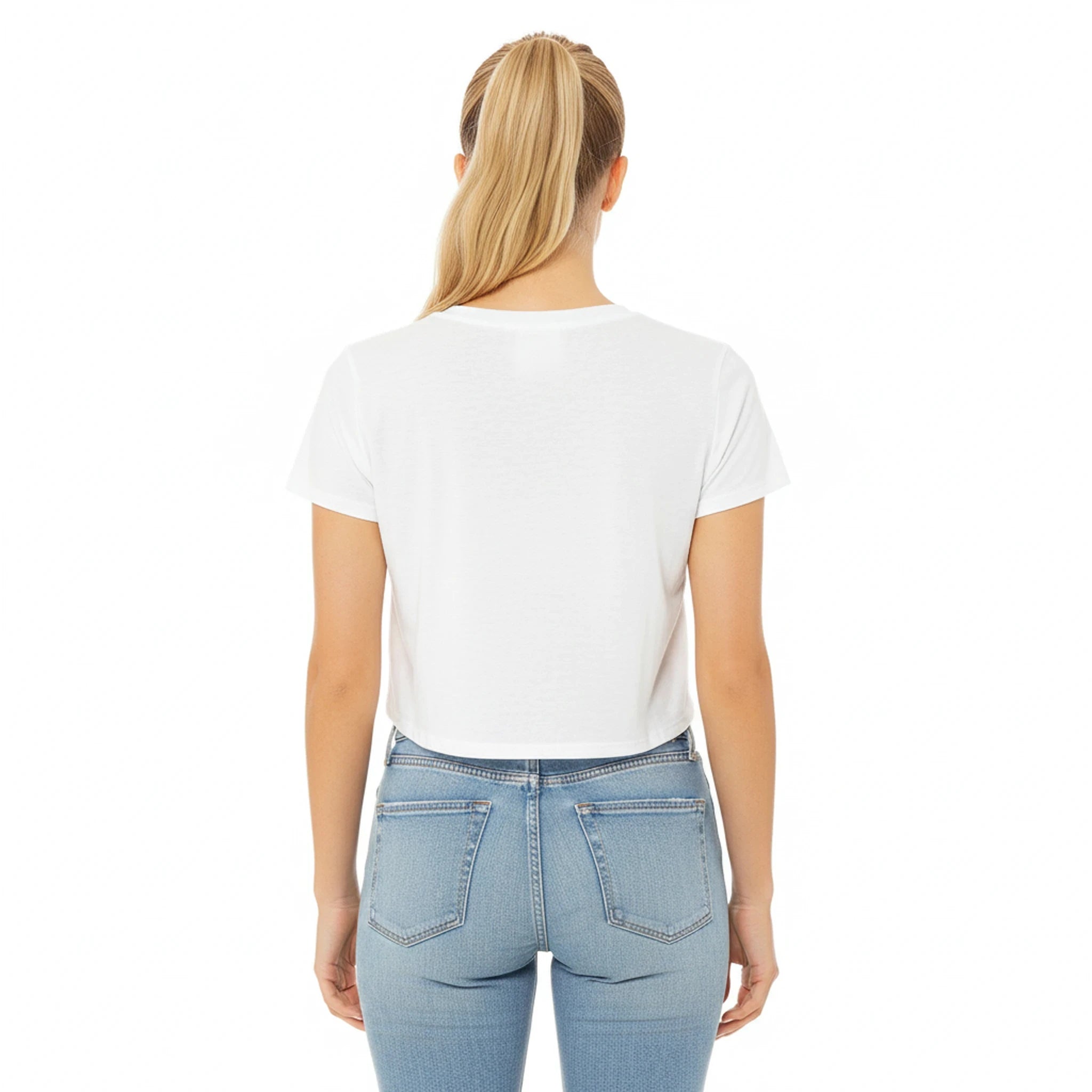 Women’s Crop Tee | Bella+Canvas 8882 White - SKShop