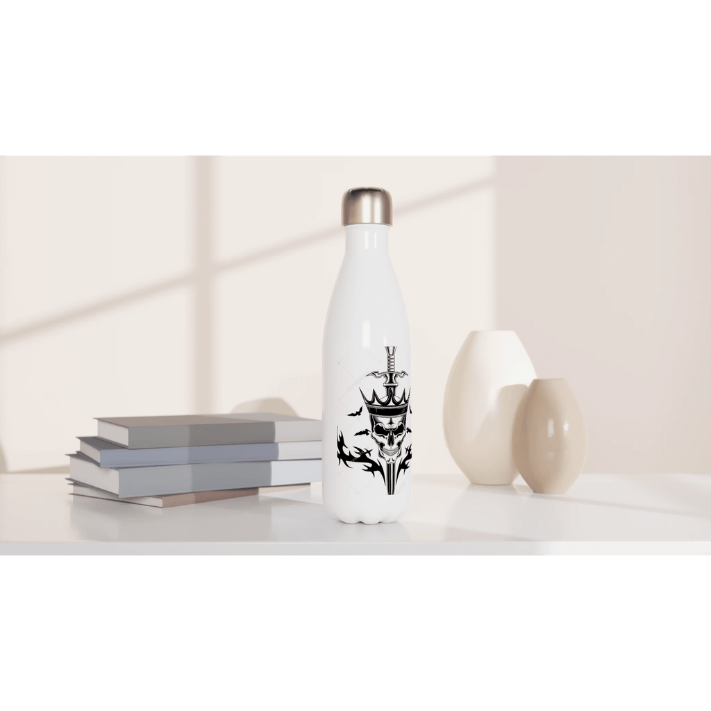 White 17oz Stainless Steel Water Bottle - SKShop